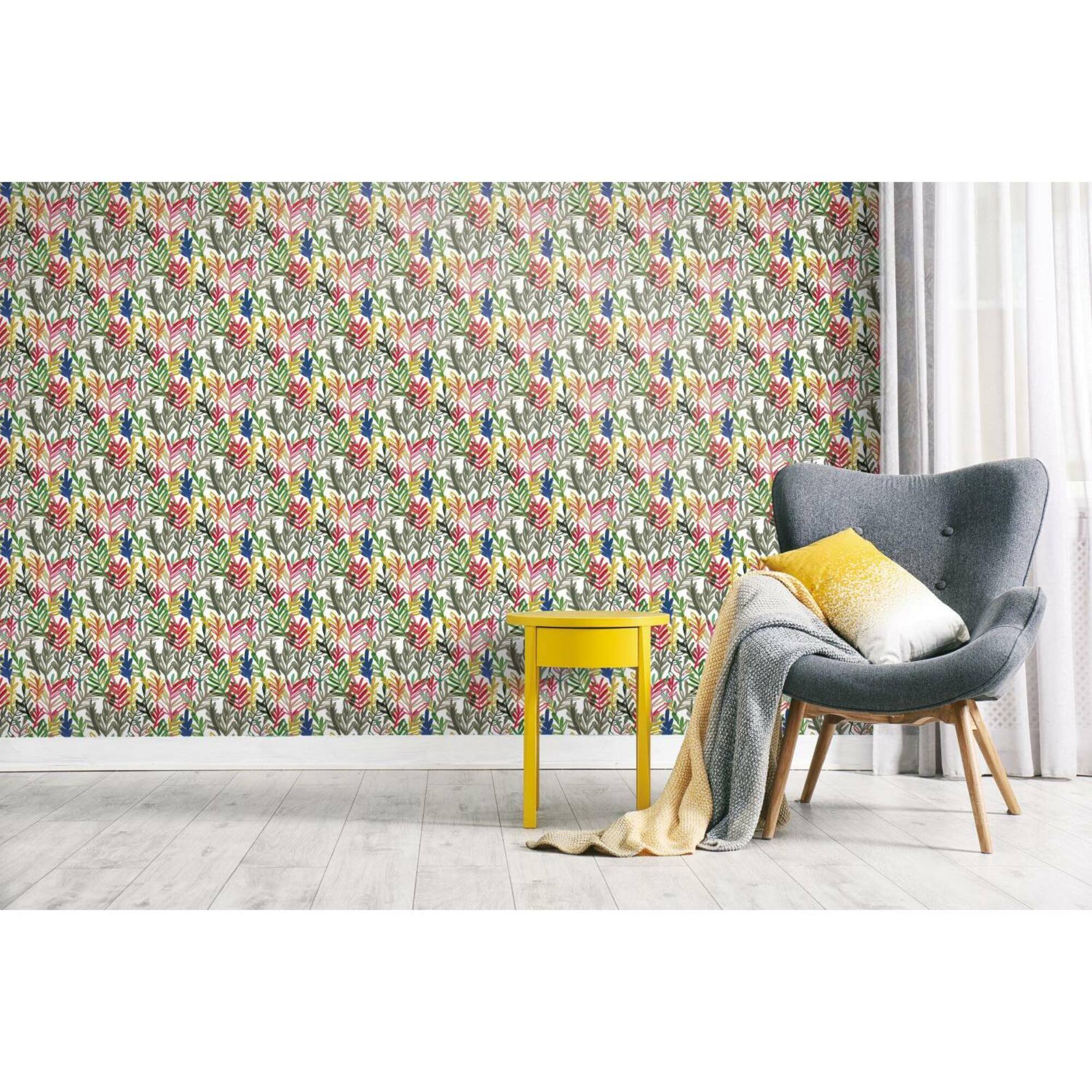 RoomMates Vibrant Canvas Peel & Stick Wallpaper